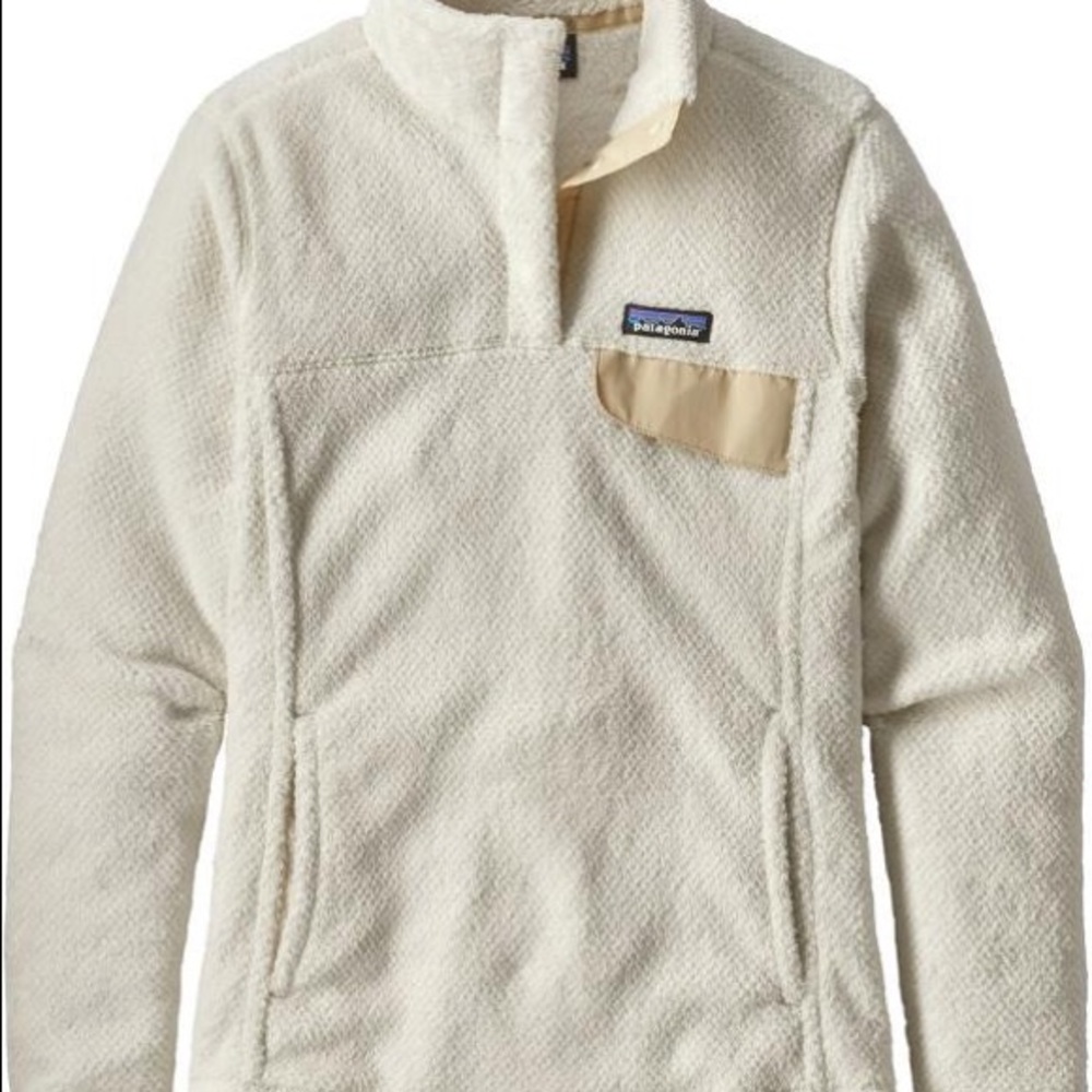 Patagonia Re-Tool Snap-T Pullover in Raw Linen White